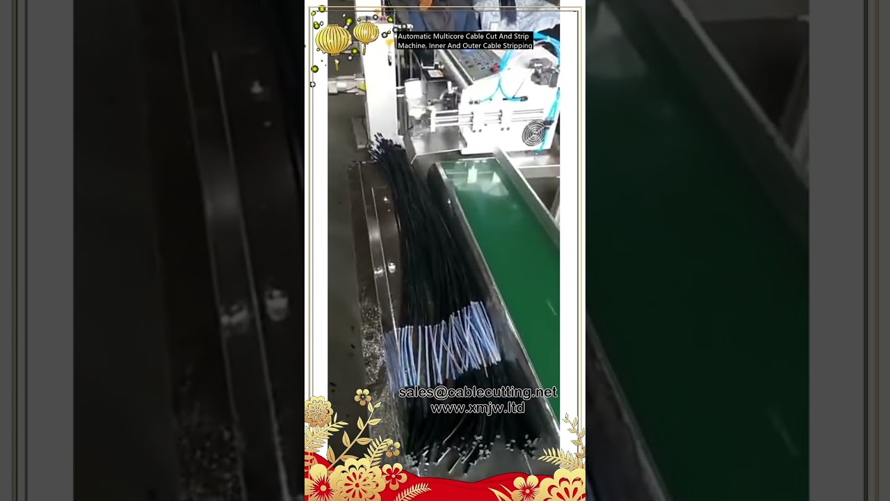 Automatic Multicore Cable Cut and Strip Machine for Inner and Outer Cable Stripping