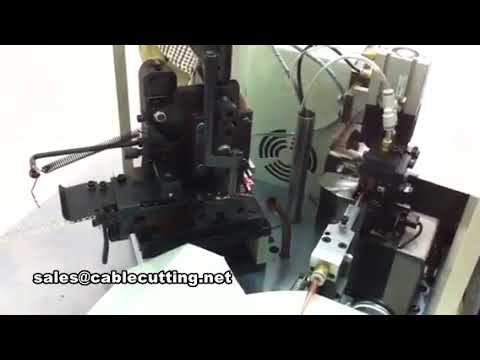 Automatic double heads terminal crimping machine 3 meters conveyor belt