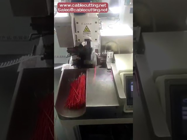 Wire terminal crimper electric wires cables stripping cutting single ends terminal crimping machine