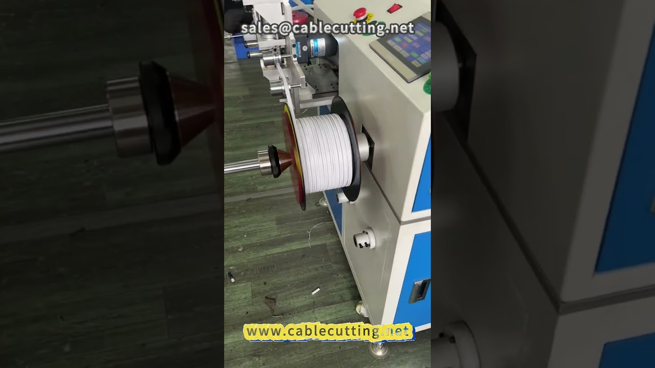 Flat Cable Winding Machine for 100-Meter Spools | Wire Processing Equipment