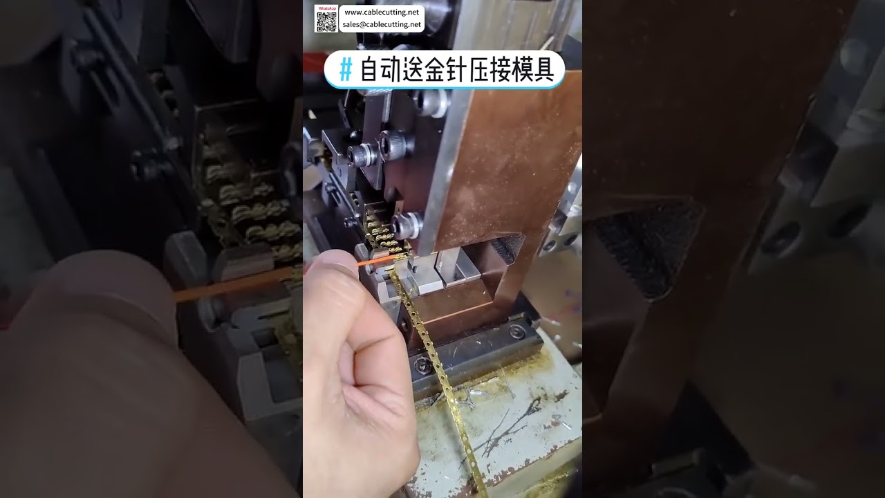 RJ Network Connector Wire Processing Machine with Auto Gold Pin Feeding  Cable Harness Mach - Shorts