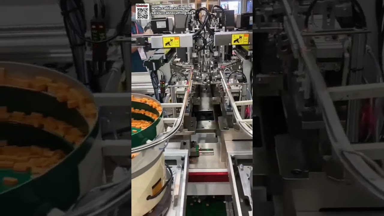 Intelligent Single and Double End Terminal Crimping and Plastic Housing Insertion Machine