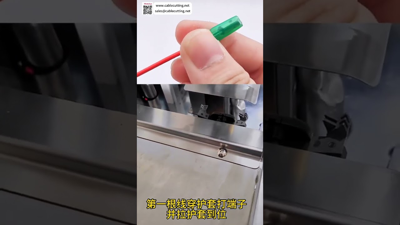 Double Wire Splicing Crimper with Single Head Housing Insertion  Auto Wire Harness Machine - Shorts