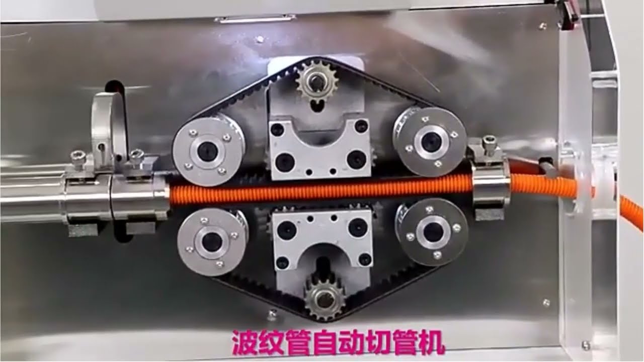 Automatic Corrugated Pipe Feeding, Counting, and Cutting Machine