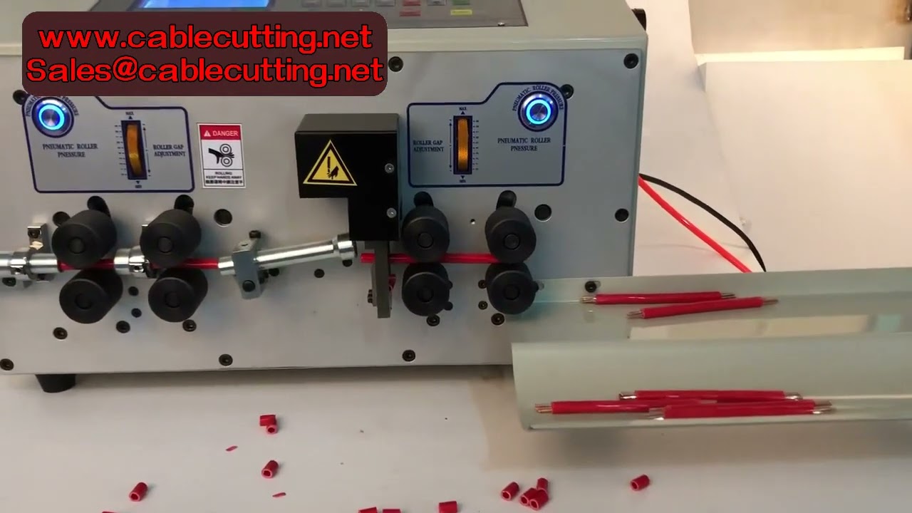Full Automatic Wire Stripper Peeling Stripping Cutting Machine 0.2-25mm² Wire Section ￠13 with 46-Wh