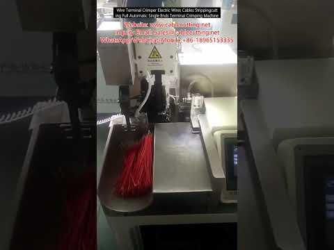 Fully Automatic Single-End Wire Terminal Crimper for Electric Wires & Cables