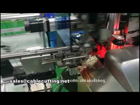 automatic wire stripping twisting soldering crimping and house insertion machine