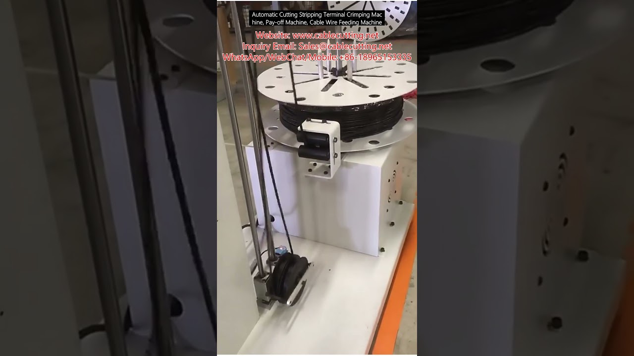 Automatic Wire Cutting Stripping Crimping Machine with Pay-Off and Feeding System