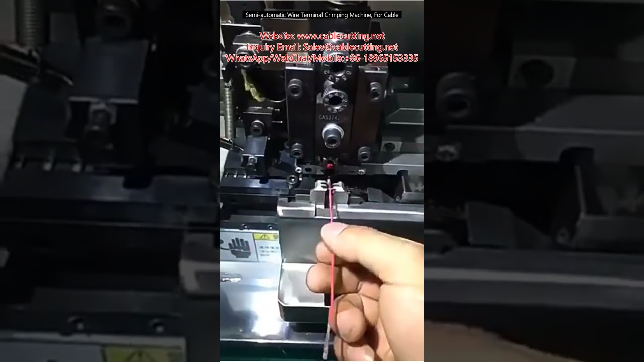 Semi-Automatic Wire Terminal Crimping Machine for Cable Processing