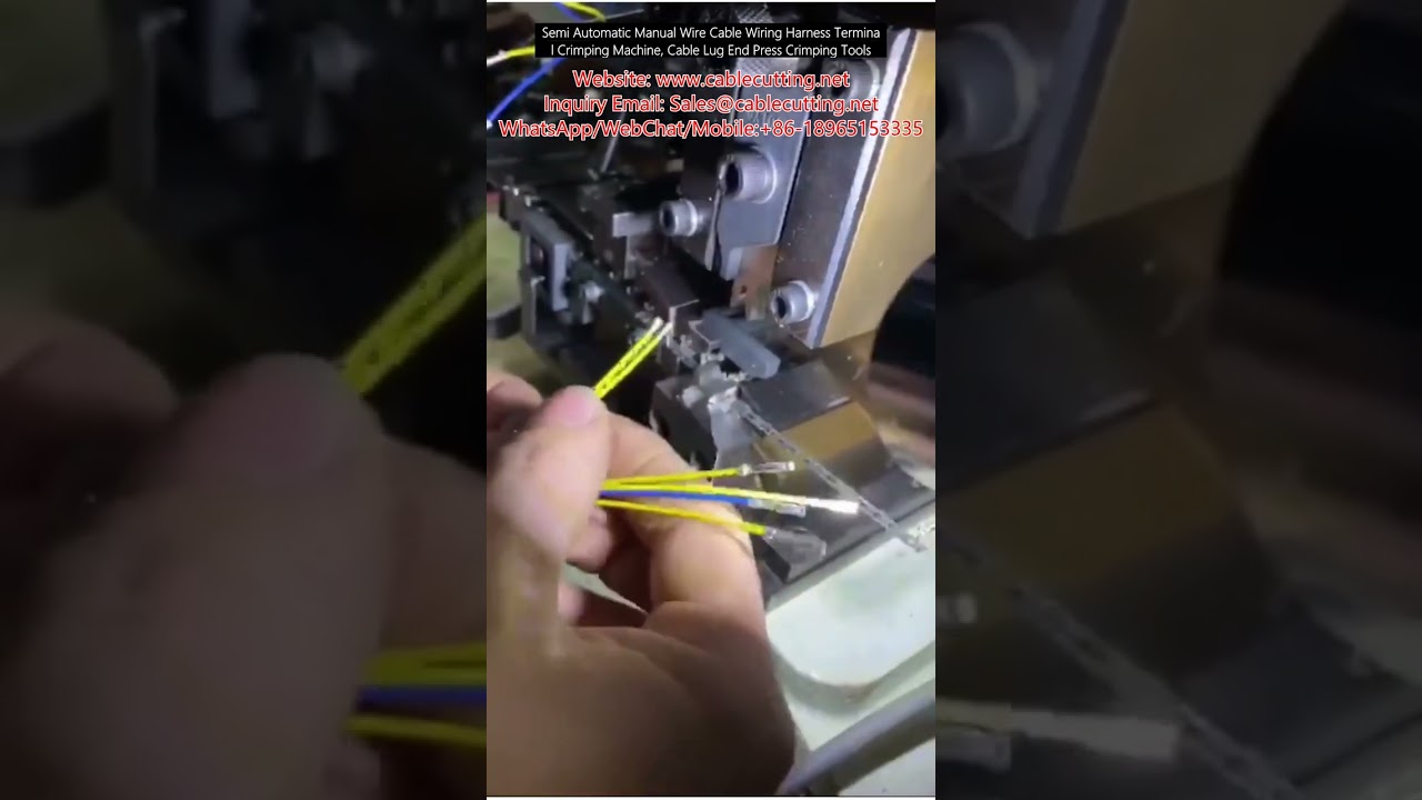 Semi Automatic Manual Wire Cable Wiring Harness Terminal Crimping Machine, Cable Lug End Press Crimp