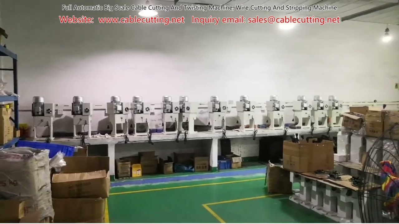 Full Automatic Large-Scale Cable Cutting and Twisting Machine with Wire Stripping