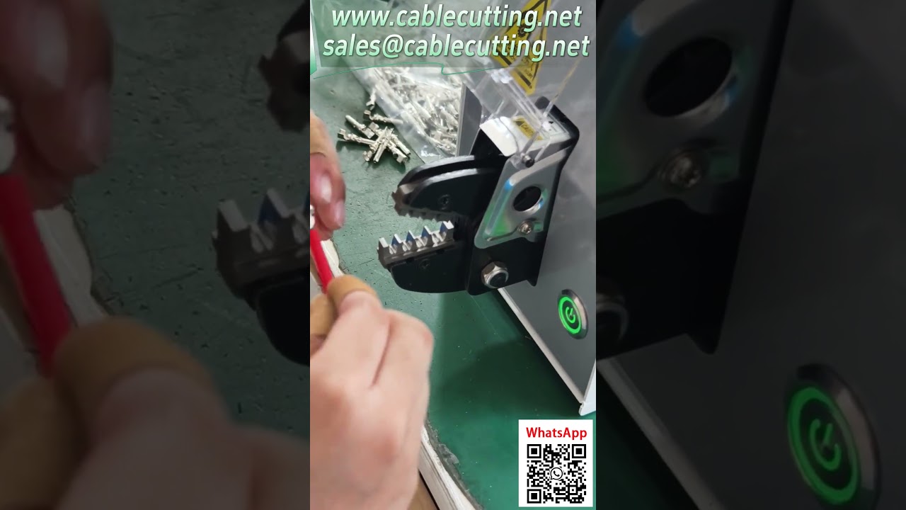 Automated Terminal Crimping Machine for Photovoltaic Connectors with Oil Pump