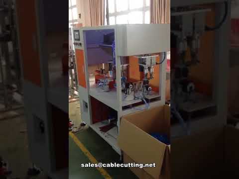 Cable measuring cutting winding tying machine