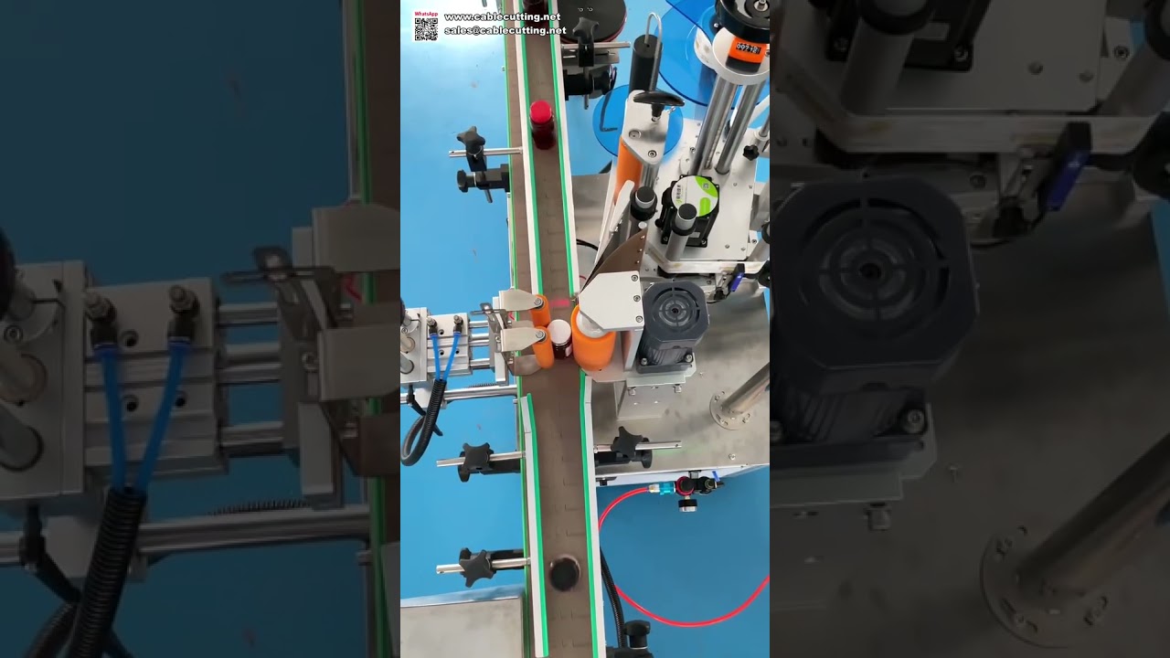 High Precision Positioning Round Bottle Labeling Machine Reliable Sticker Applicator for Bottles