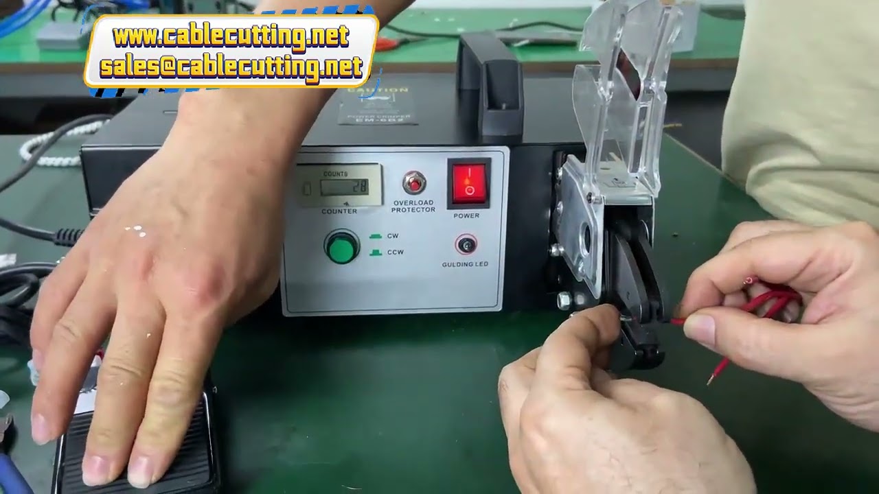 Electronic Type Wire and Terminal Crimping Machine with 6SET Crimping Head Electric Crimping Pliers