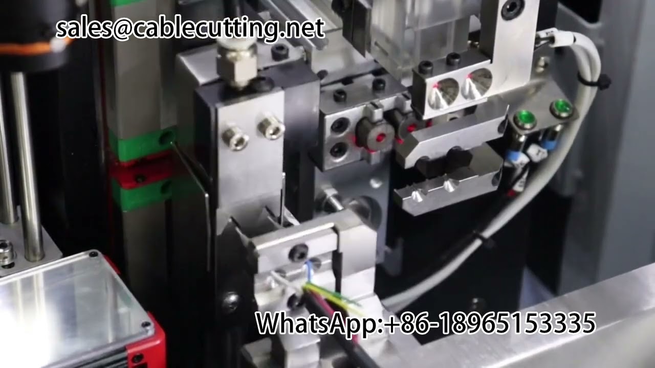 Double Wire Waterproof Plug Stripping and Crimping Machine with CCD Visual Inspection