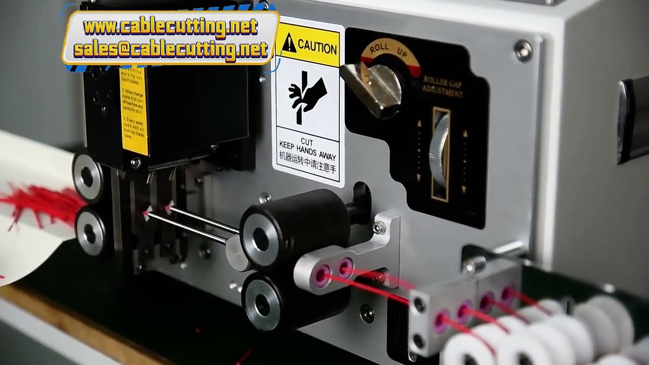 Wire Stripping Machine Double Feeding Cable Crimping and Peeling from 0 1 to 2 5mm2 with Carbide Bla