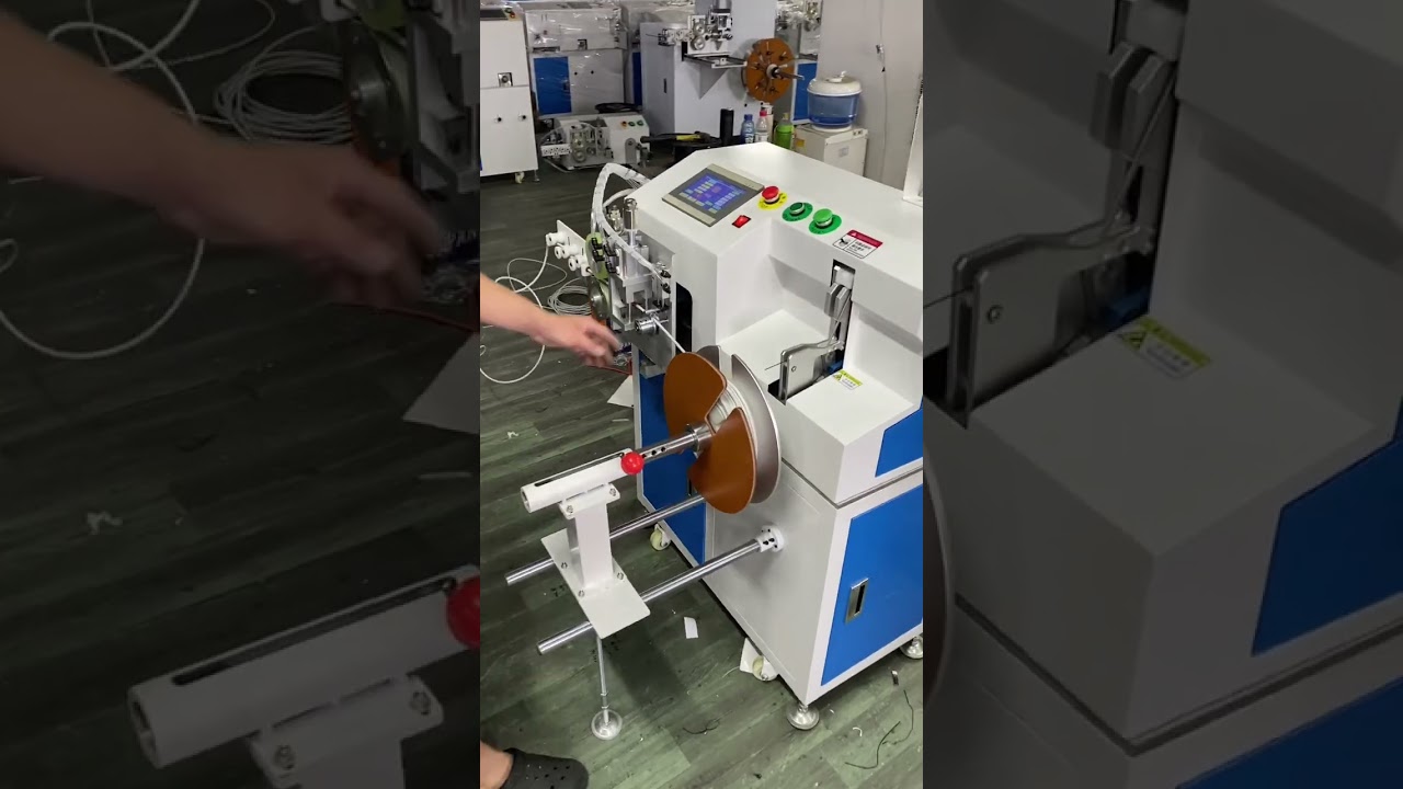 Floor Standing Metering & Tying Wire Winder for Shielded & Power Cords