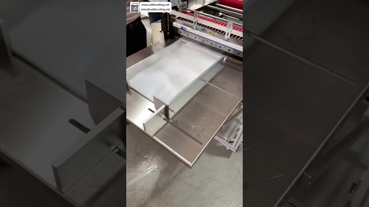 Film Automatic Unwinding Roll to Sheet Cutting Machine Operations Setups Manufacturing System