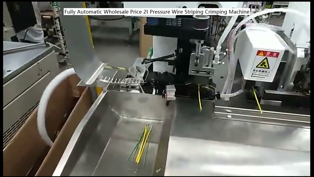 Fully Automatic 2-Ton Pressure Wire Stripping and Crimping Machine