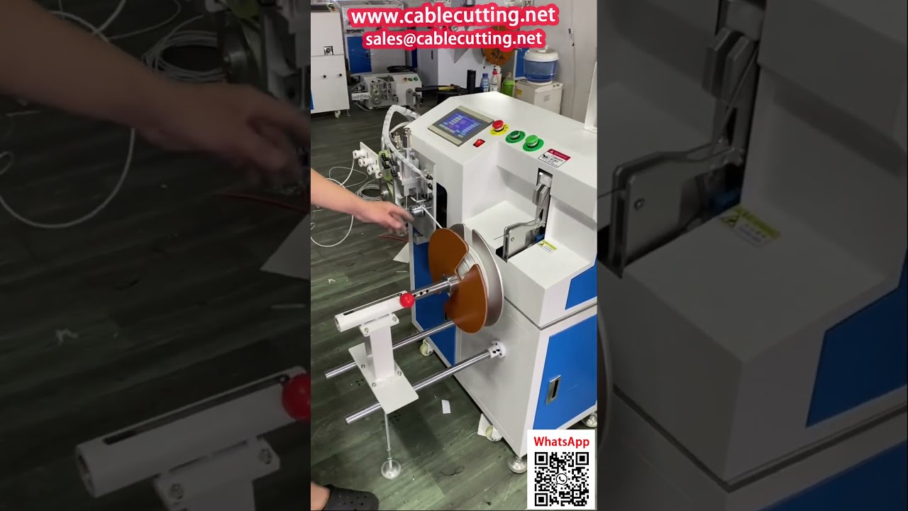 Machine Tout en Un  Comptage, Coupe, Enroulage et Ligaturage pour Câble Blindé