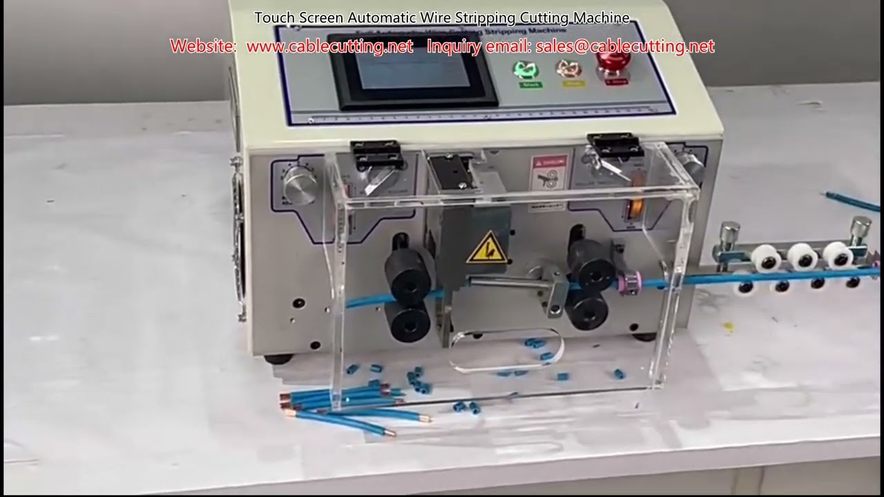 Touch Screen Automatic Wire Stripping and Cutting Machine