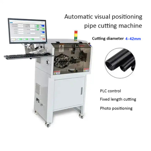 4 - 42mm 10-Wheel Visual Tube Cutting Machine with Belt Feeding 4 - 42mm 10-Wheel Visual Tube Cutting Machine with Belt Feeding